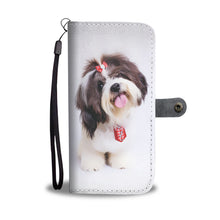 Charger l&#39;image dans la galerie, Étui de téléphone portefeuille avec design de Shih Tzu
