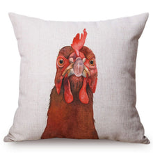 Charger l&#39;image dans la galerie, Housse de coussin avec peinture de coq
