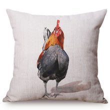 Charger l&#39;image dans la galerie, Housse de coussin avec peinture de coq
