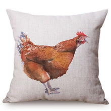 Charger l&#39;image dans la galerie, Housse de coussin avec peinture de coq
