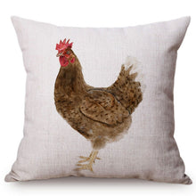 Charger l&#39;image dans la galerie, Housse de coussin avec peinture de coq
