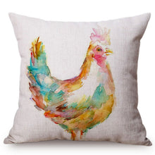 Charger l&#39;image dans la galerie, Housse de coussin avec peinture de coq
