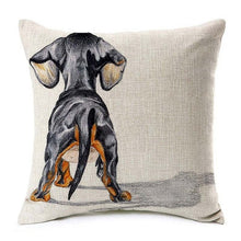 Charger l&#39;image dans la galerie, Housse de coussin imprimée chien coloré
