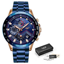 Charger l&#39;image dans la galerie, Montre luxueuse en acier inoxydable pour homme, 2020
