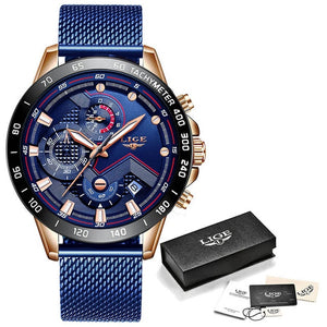 Montre luxueuse en acier inoxydable pour homme, 2020