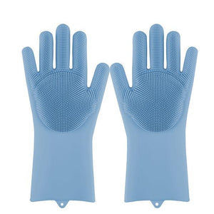 Gants de vaisselle magique en silicone.