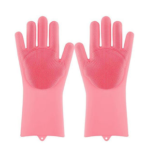 Gants de vaisselle magique en silicone.