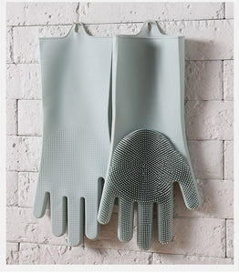 Gants de vaisselle magique en silicone.