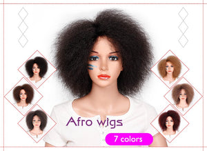 Perruque Afro synthétiques courte yaki