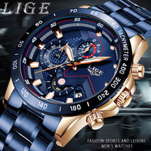 Charger l&#39;image dans la galerie, Montre luxueuse en acier inoxydable pour homme, 2020
