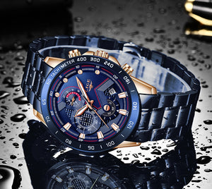 Montre luxueuse en acier inoxydable pour homme, 2020