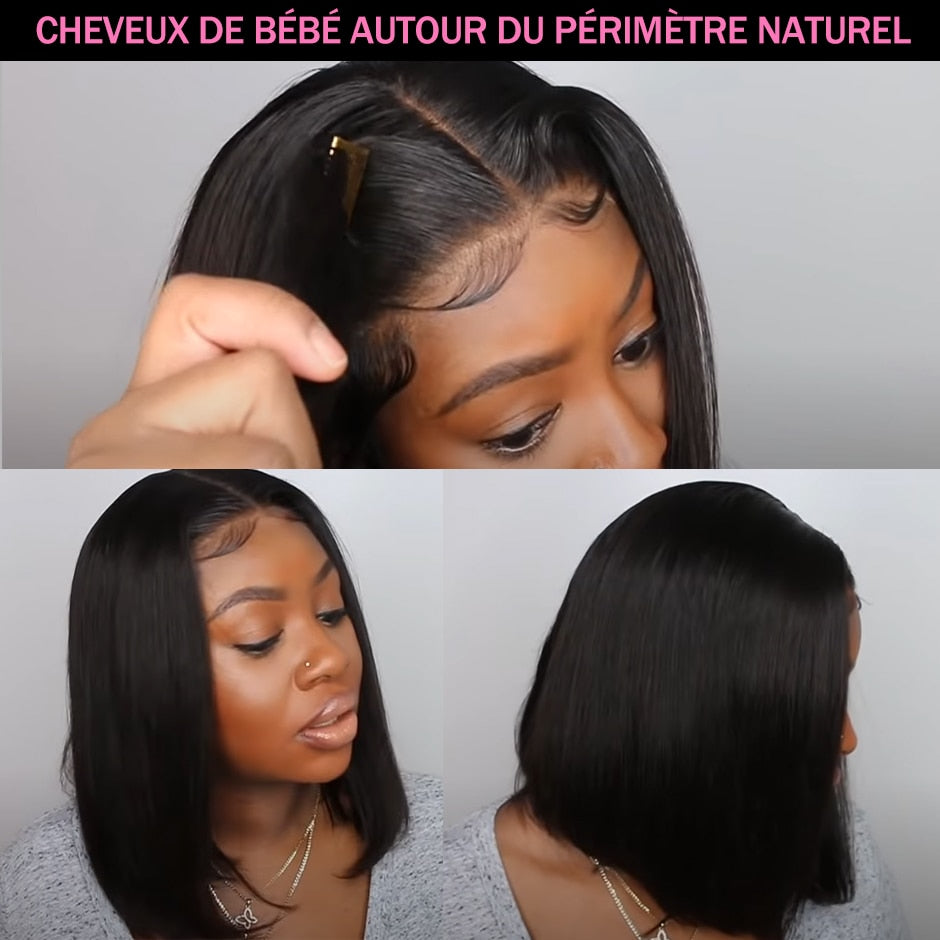 Perruque en cheveux malaisiens naturels