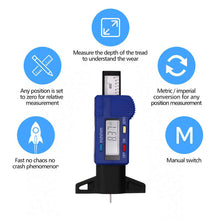 Charger l&#39;image dans la galerie, Jauge numérique de profondeur des pneus
