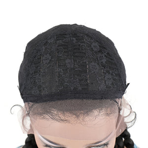 Perruque Lace Front synthétique tressée