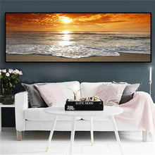 Charger l&#39;image dans la galerie, Peintures décoratives de paysage de lever du soleil en mer
